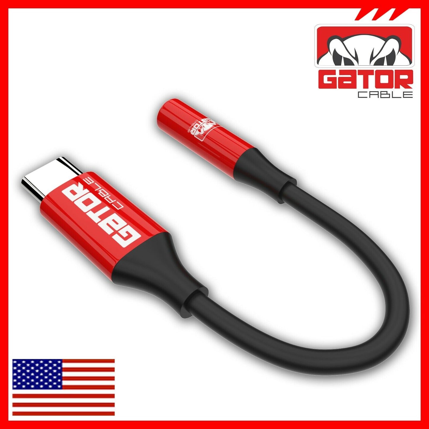 USB-C to AUX 3.5mm Audio Adapter Jack For Earphones Headphones Mobile Phone