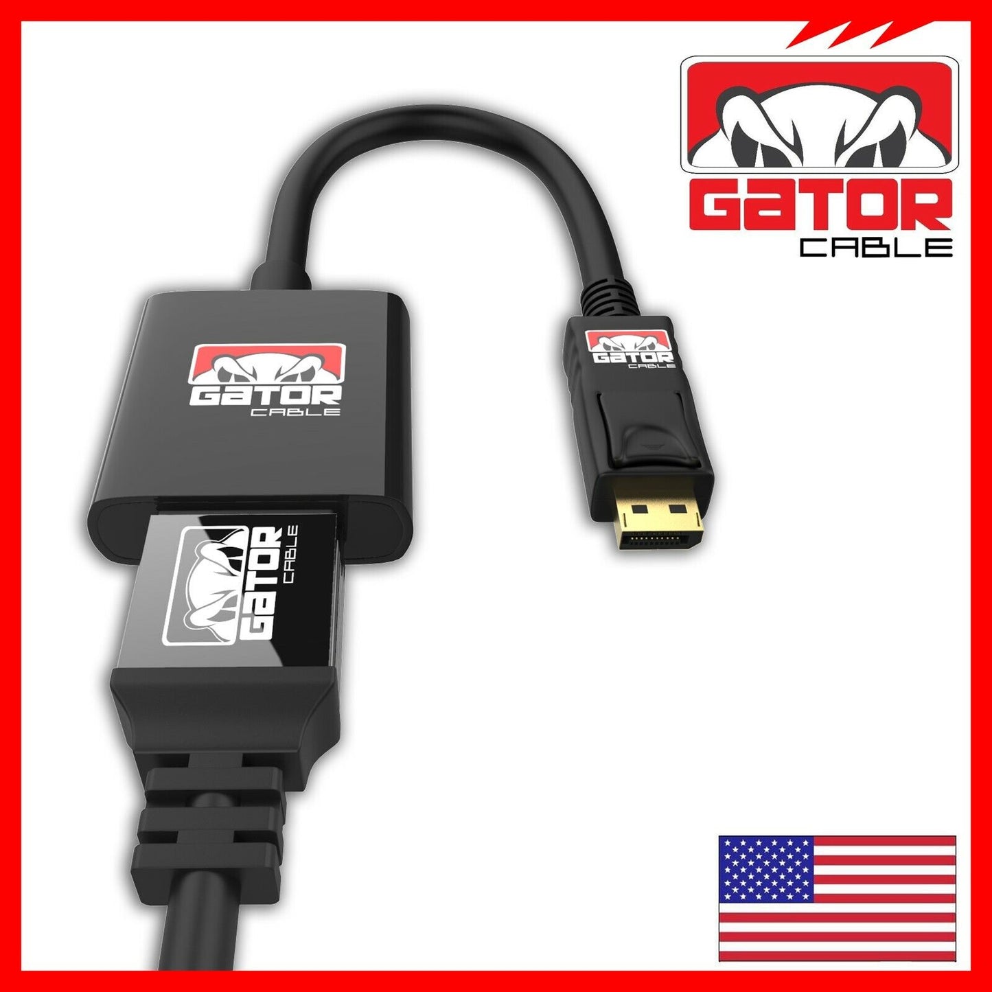 Display Port to HDMI Adapter Cable Audio Video PC Monitor 4K 1080P 60Hz 18Gbps