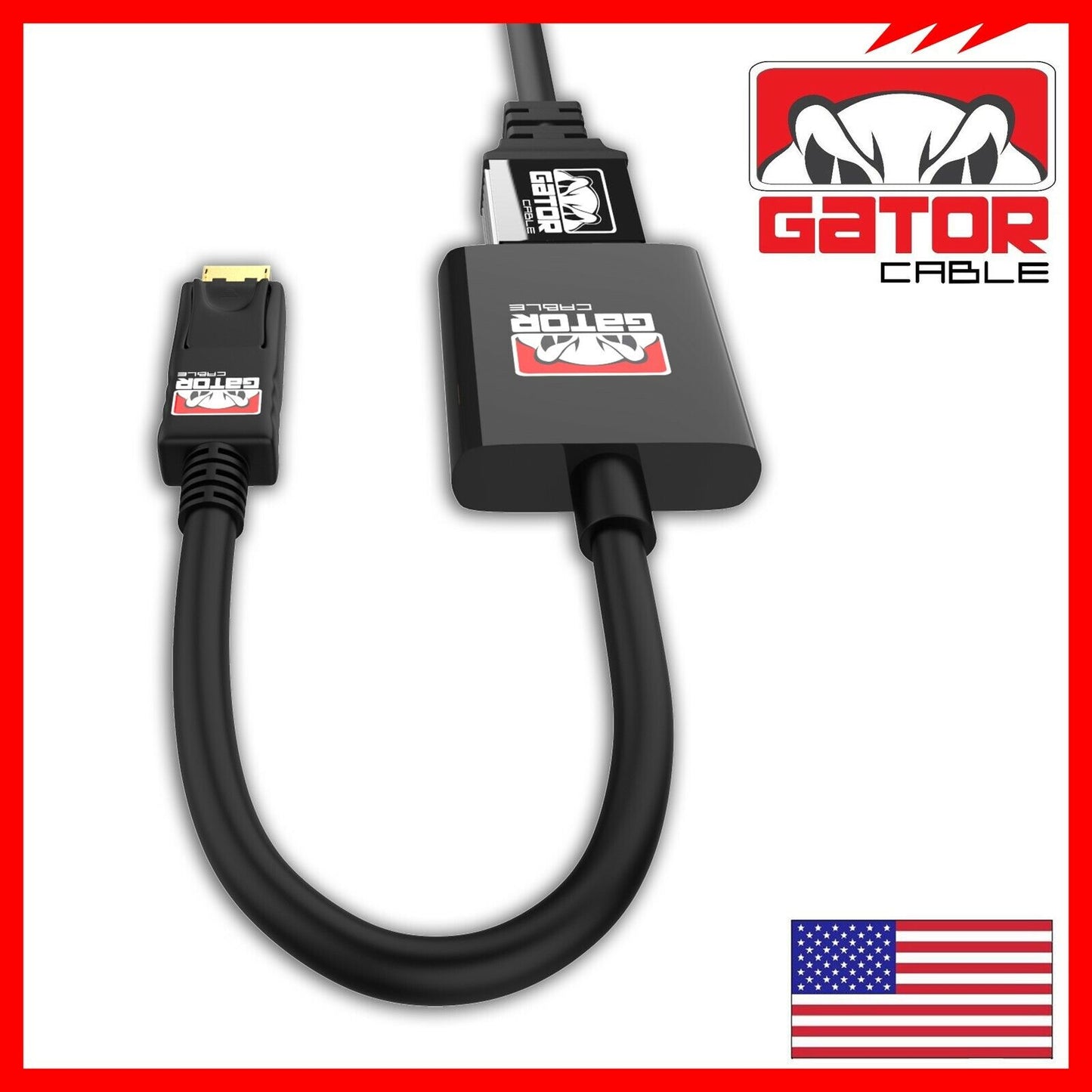 Display Port to HDMI Adapter Cable Audio Video PC Monitor 4K 1080P 60Hz 18Gbps