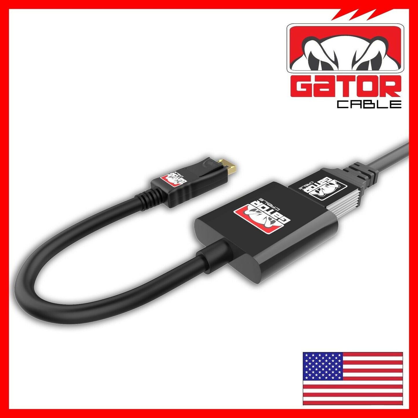 Display Port to HDMI Adapter Cable Audio Video PC Monitor 4K 1080P 60Hz 18Gbps