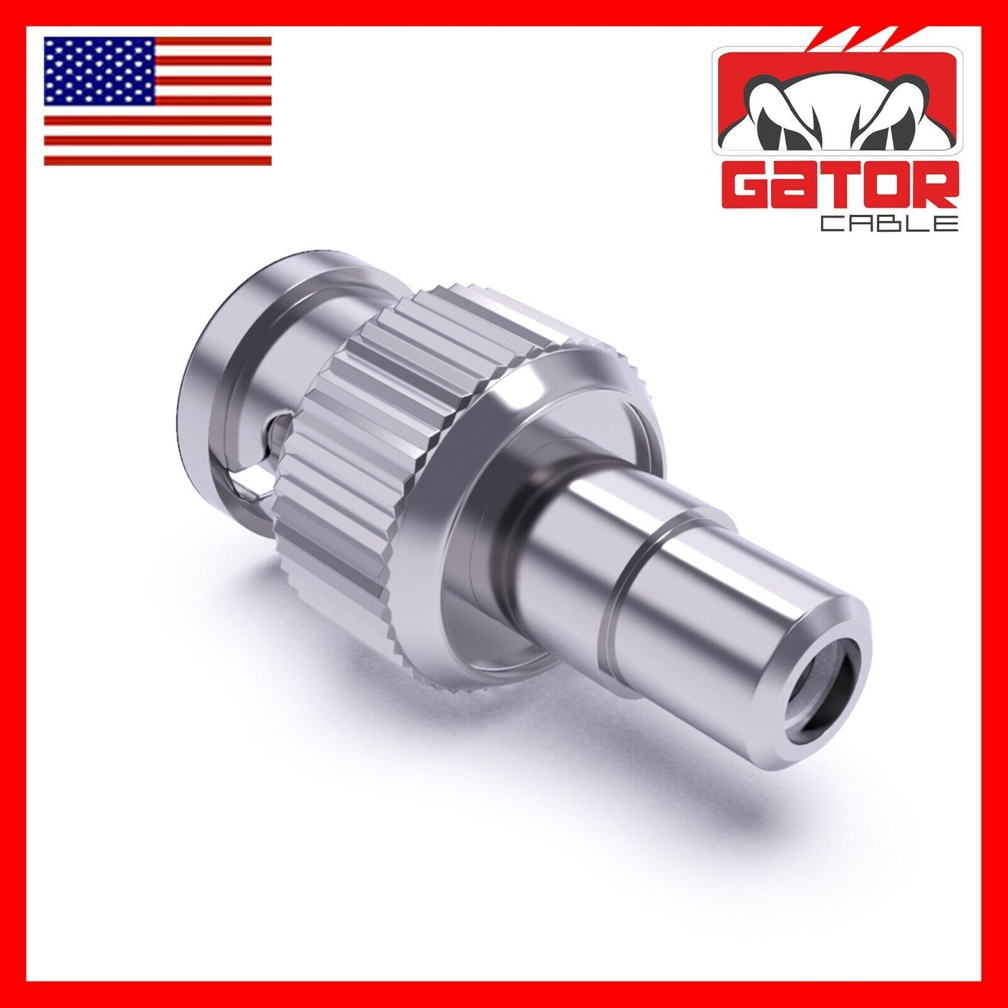BNC Male Plug to RCA Female Coax Connector Adapter Converter for CCTV Camera 10X