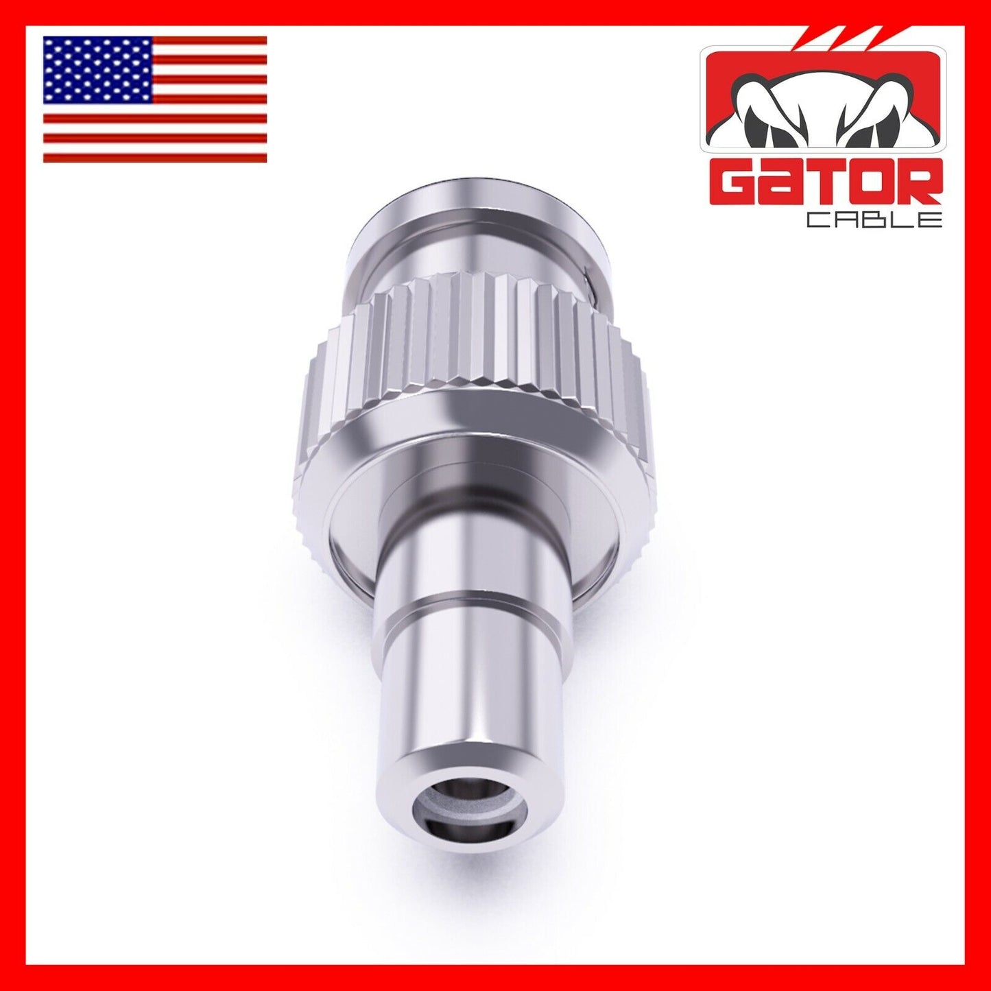 BNC Male Plug to RCA Female Coax Connector Adapter Converter for CCTV Camera 10X
