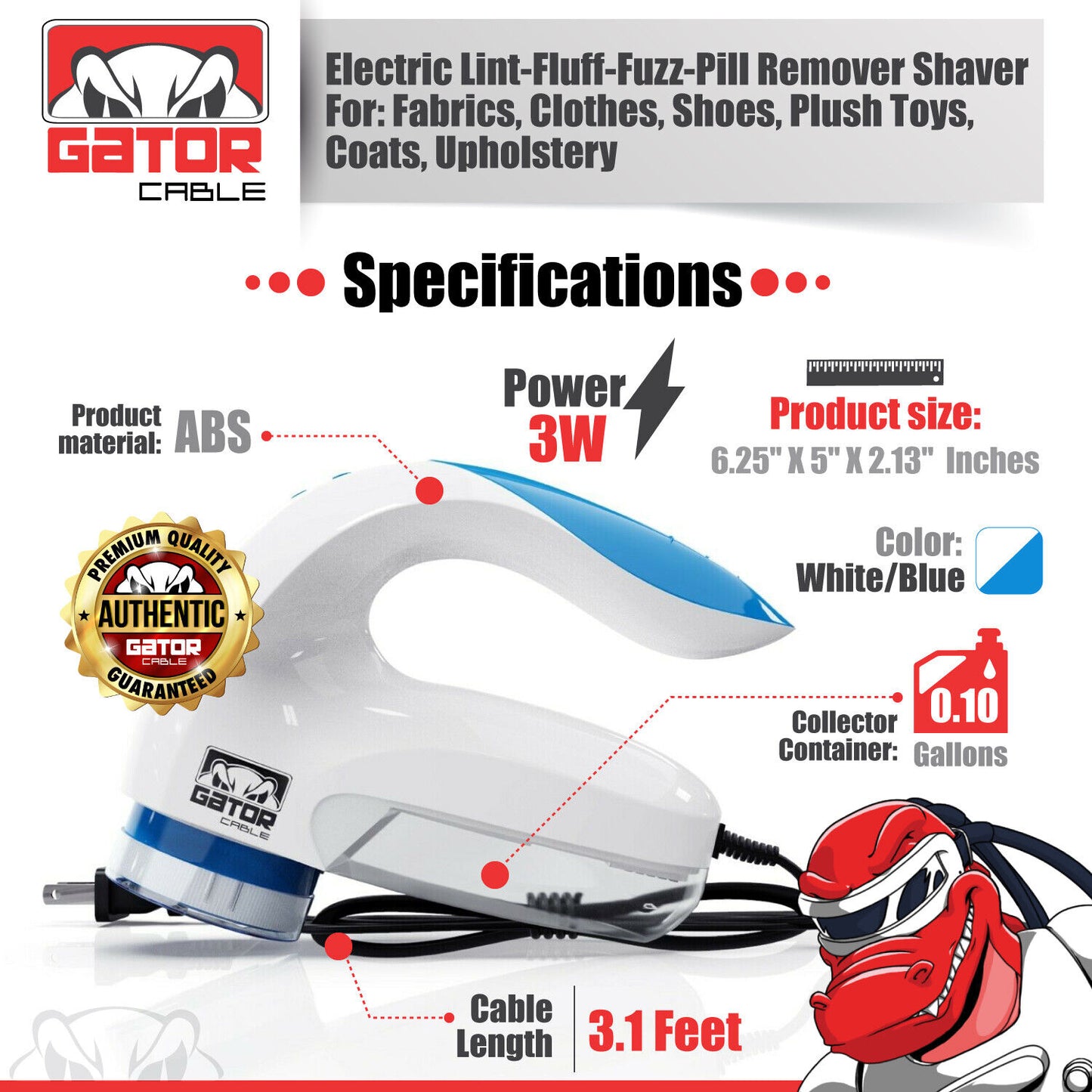 Lint Pill Fluff Fuzz Remover Shaver Electric Clothes Fabrics Sweater Blanket