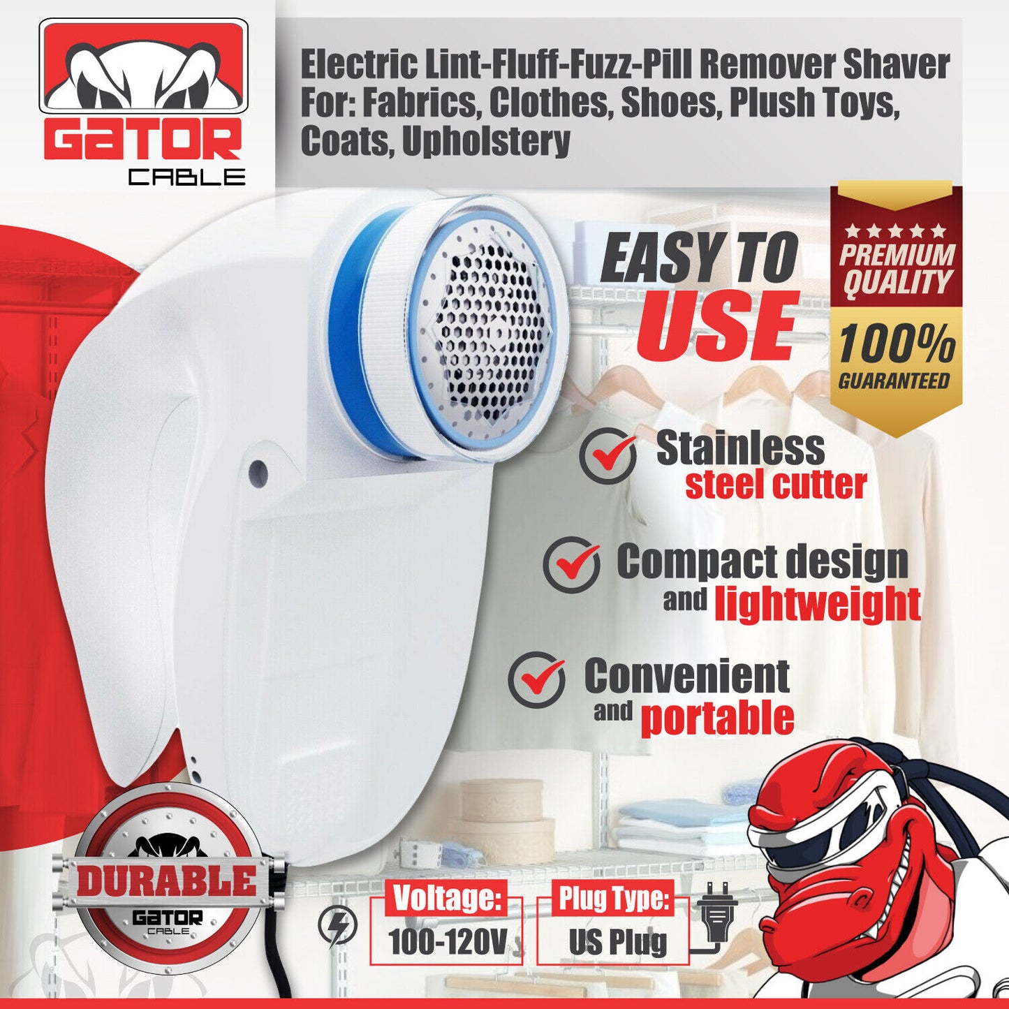 Lint Pill Fluff Fuzz Remover Shaver Electric Clothes Fabrics Sweater Blanket