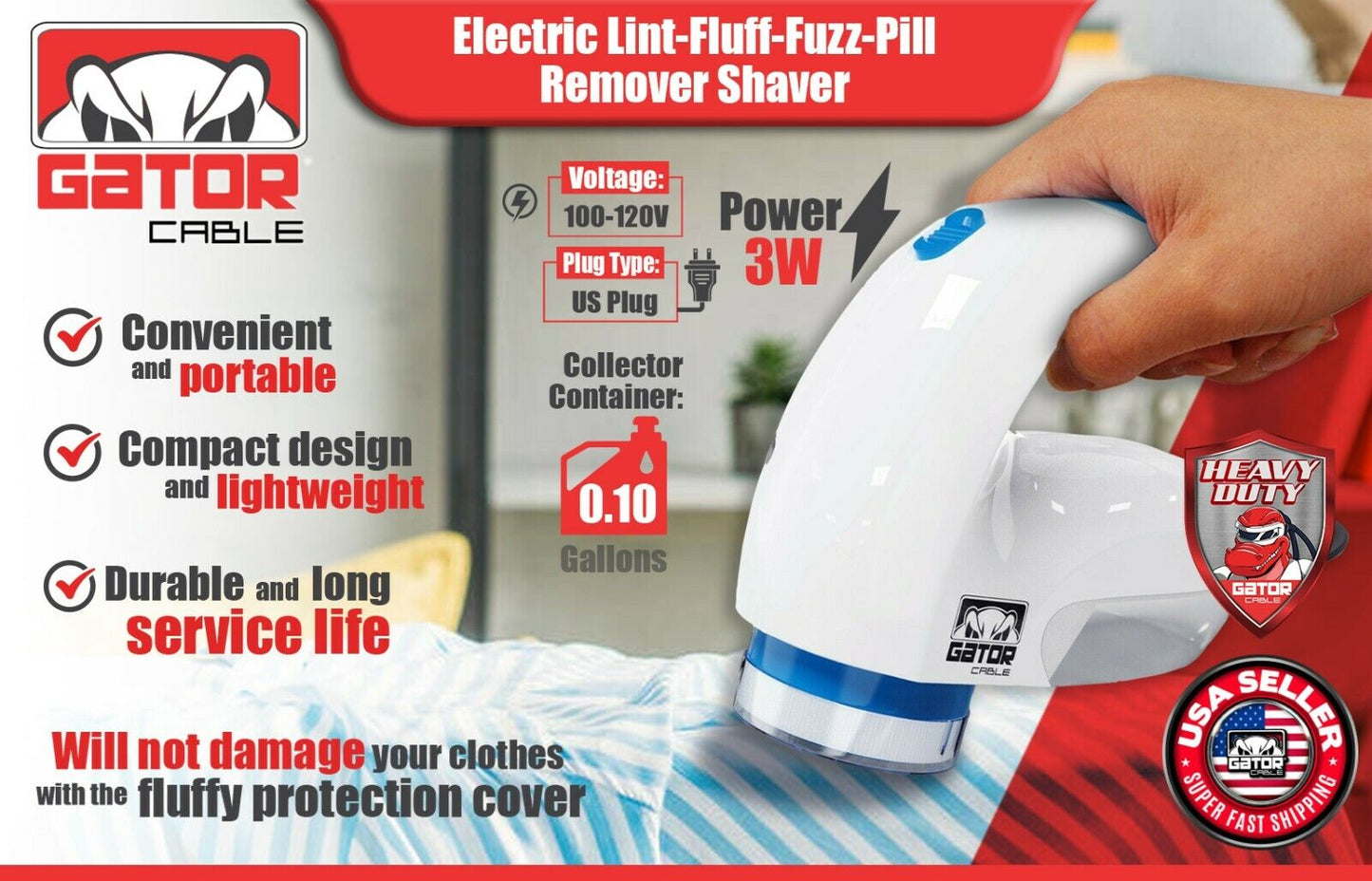 Lint Pill Fluff Fuzz Remover Shaver Electric Clothes Fabrics Sweater Blanket