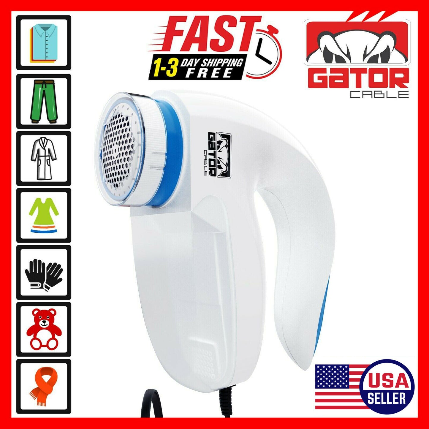 Lint Pill Fluff Fuzz Remover Shaver Electric Clothes Fabrics Sweater Blanket