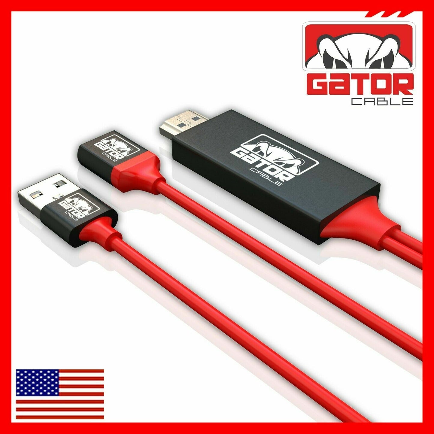4K HDMI Mirroring AV Cable Phone to HDTV TV Adapter For iPhone Android Universal