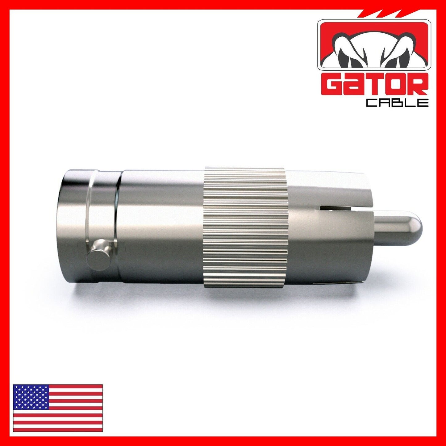 BNC Female Plug to RCA Male Coax Connector Adapter Converter for CCTV Camera 10X