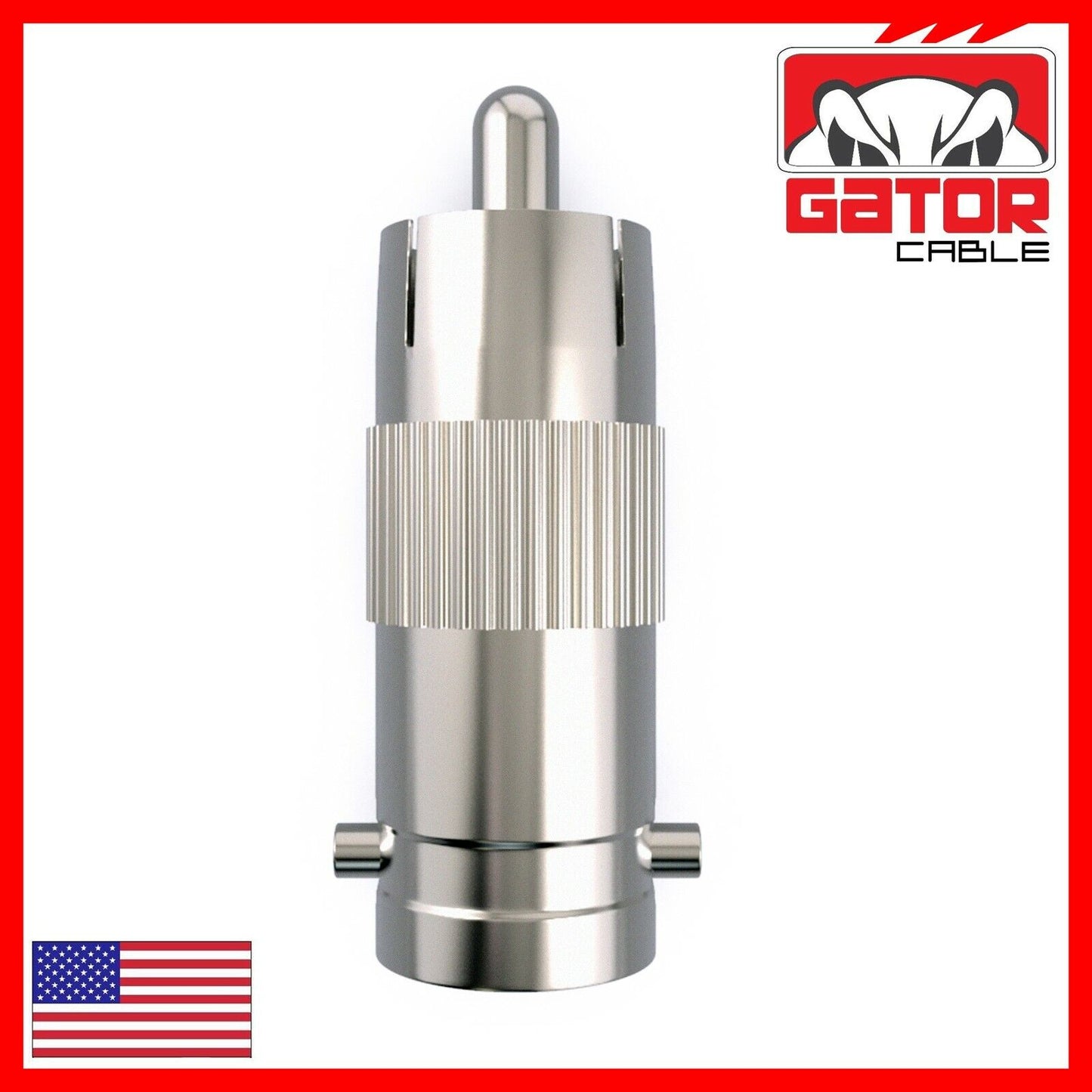 BNC Female Plug to RCA Male Coax Connector Adapter Converter for CCTV Camera 10X