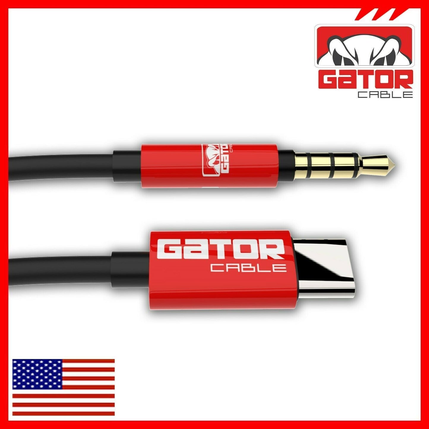 USB-C to AUX 3.5mm Cable Audio Adapter For S9 S10 S20 S21 S22 S23 S24 Note 8 9