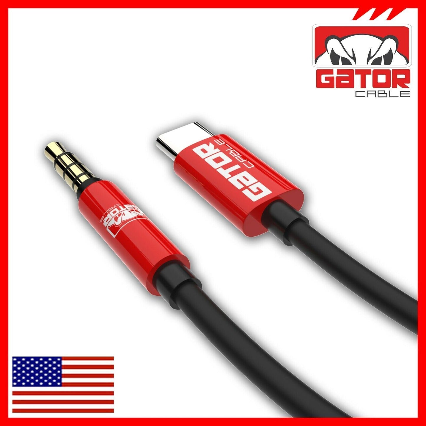 USB-C to AUX 3.5mm Cable Audio Adapter For S9 S10 S20 S21 S22 S23 S24 Note 8 9