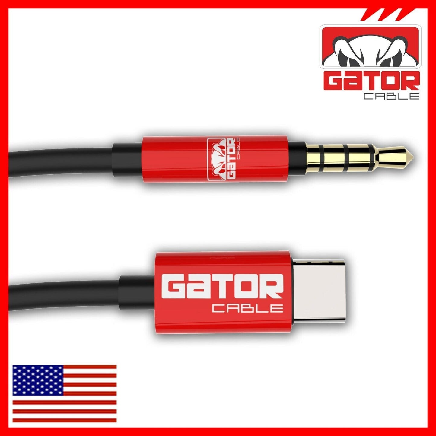 USB-C to AUX 3.5mm Cable Audio Adapter For S9 S10 S20 S21 S22 S23 S24 Note 8 9