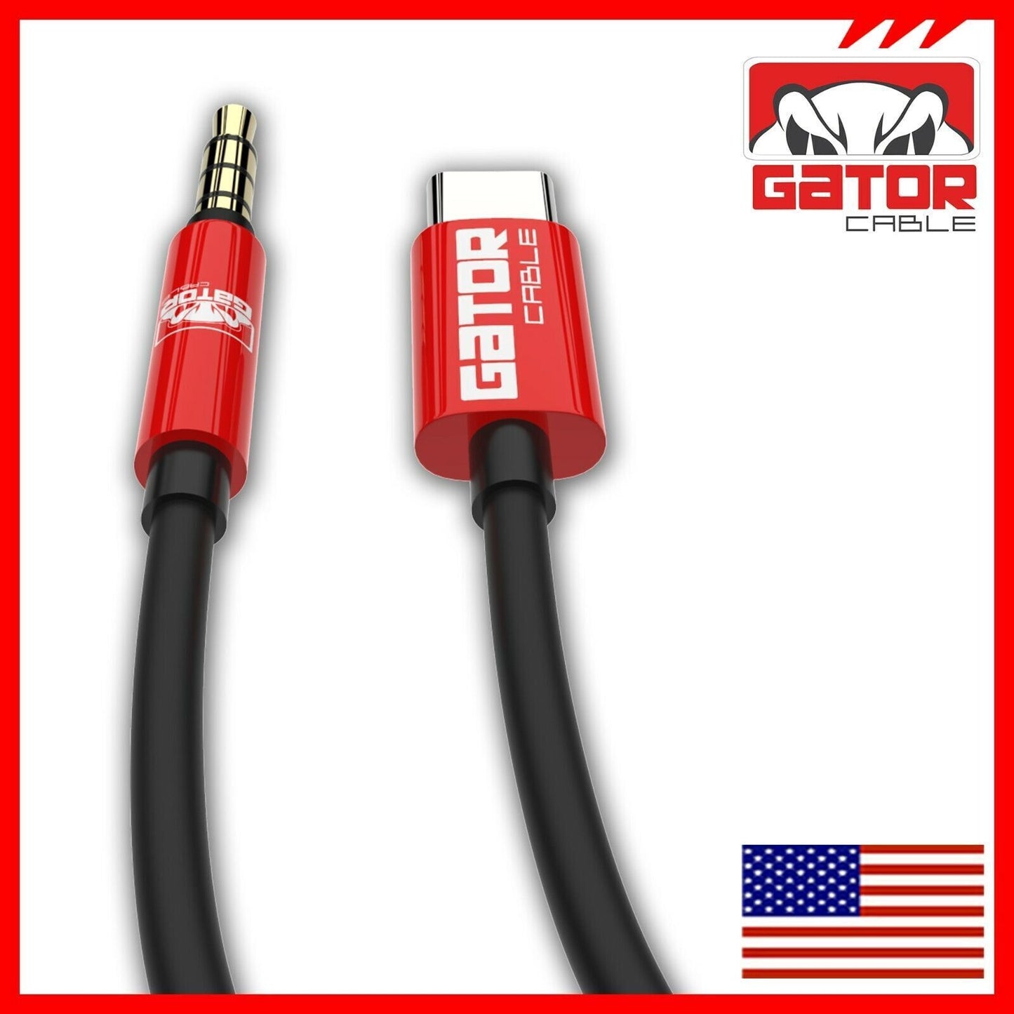 USB-C to AUX 3.5mm Cable Audio Adapter For S9 S10 S20 S21 S22 S23 S24 Note 8 9
