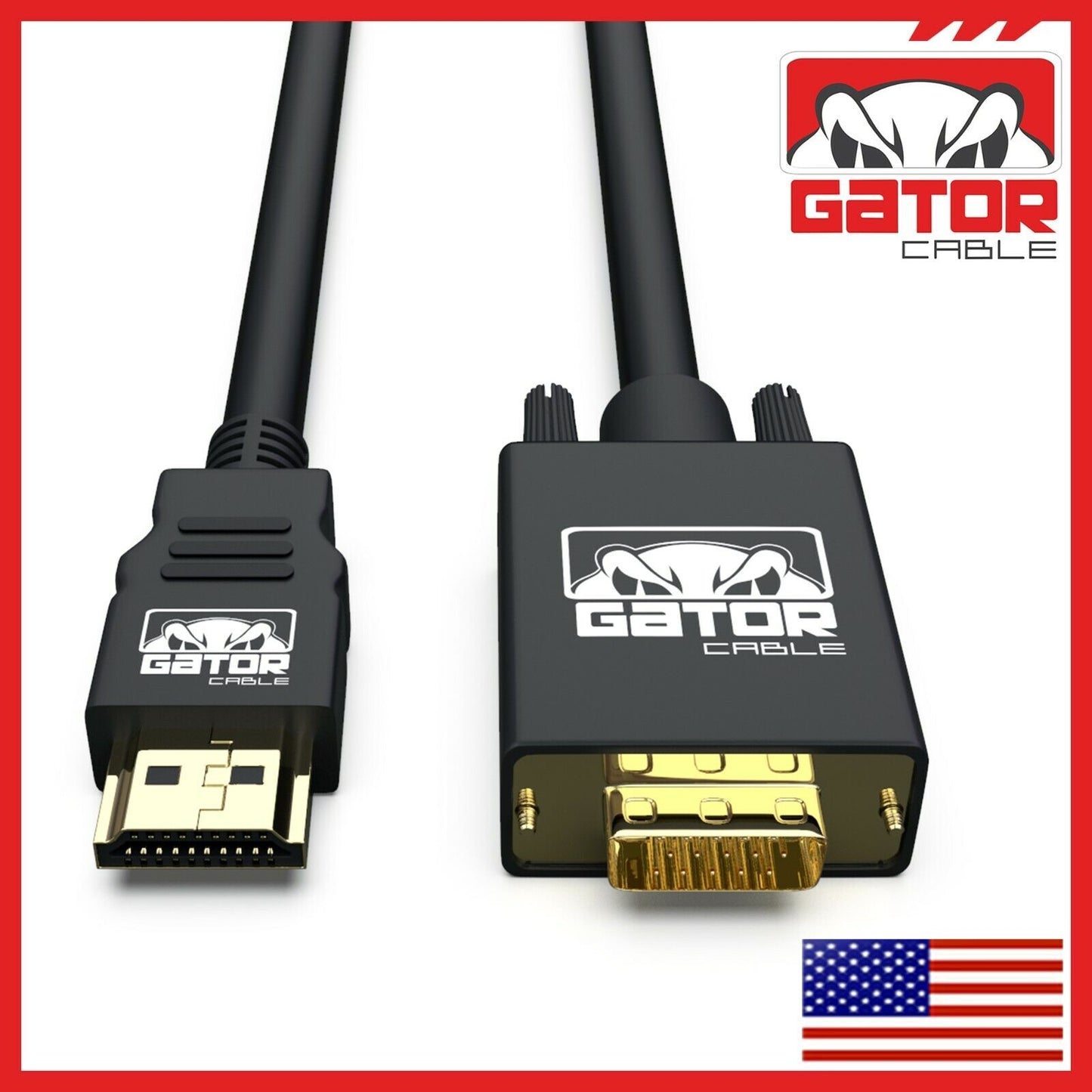 HDMI to VGA Cable Converter Adapter For HDTV PC Desktop Monitor Video 1080P 6FT