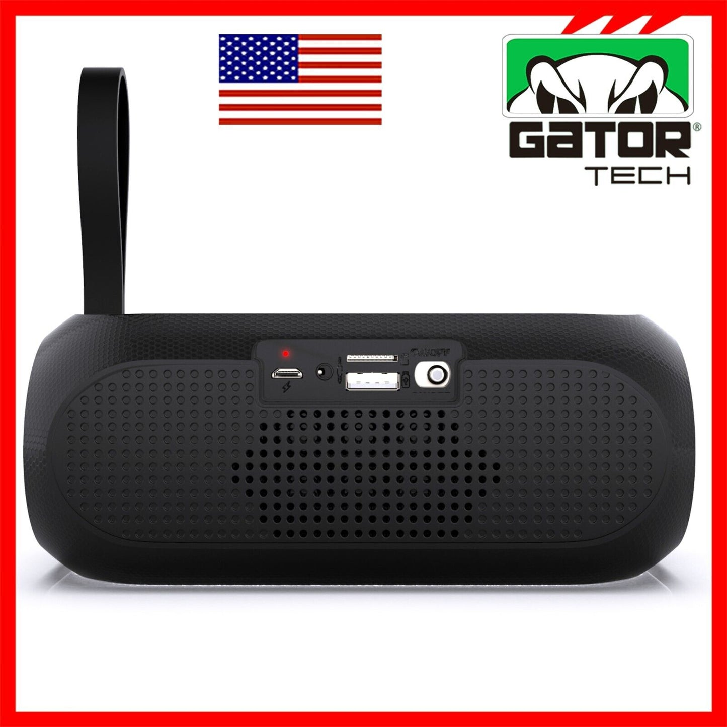 Solar Power Bluetooth Wireless Portable Speaker Stereo Bass USB SD FM Radio LOUD