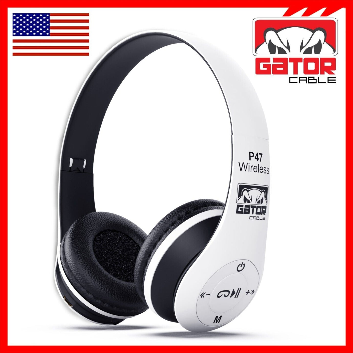 Wireless Bluetooth 5.0 Headphones Headset Over-Ear FM Radio MIC Foldable TF Card
