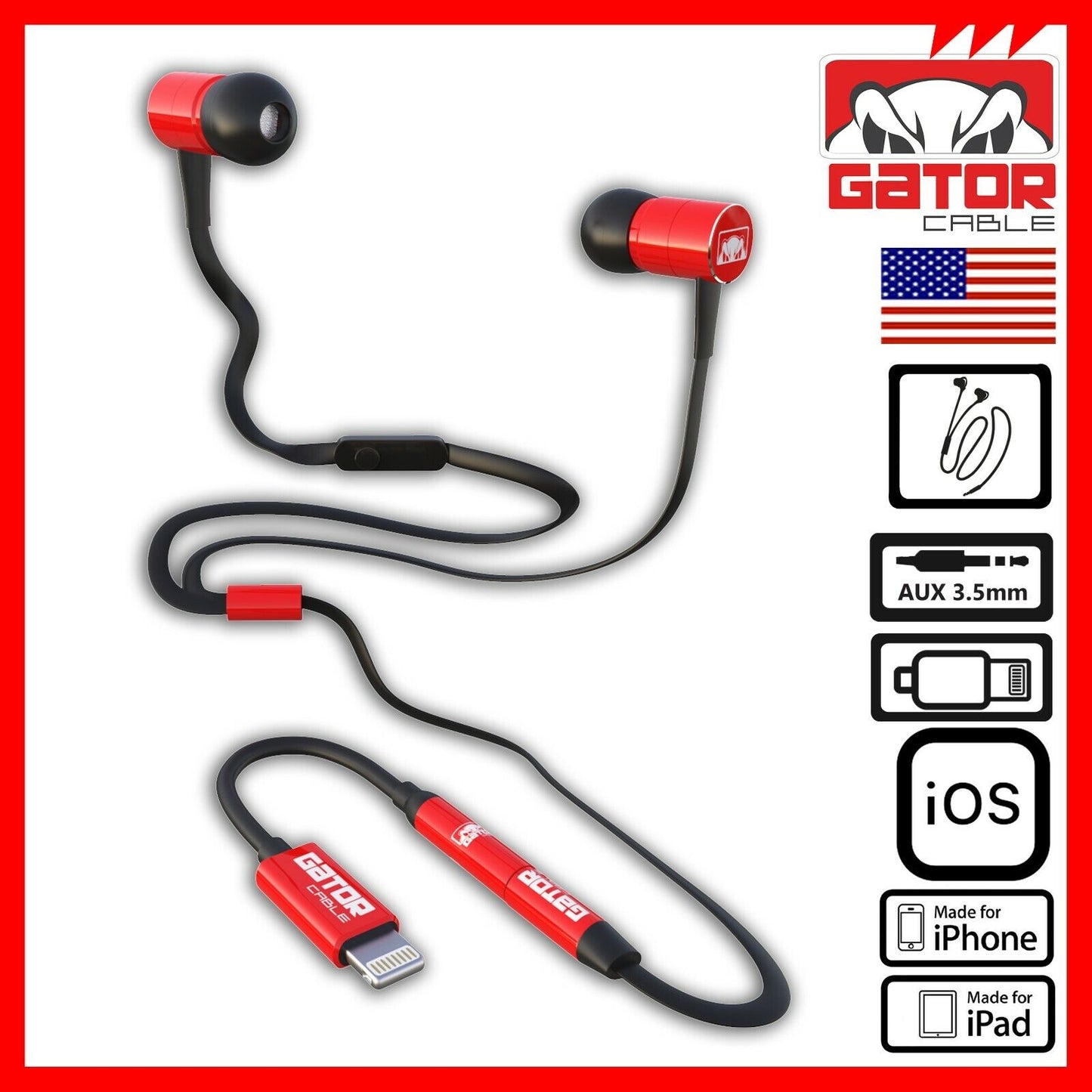 Wired Earphones Headphones Earbuds MIC For iPhone 7 8 X 11 12 13 14 Pro Max Plus