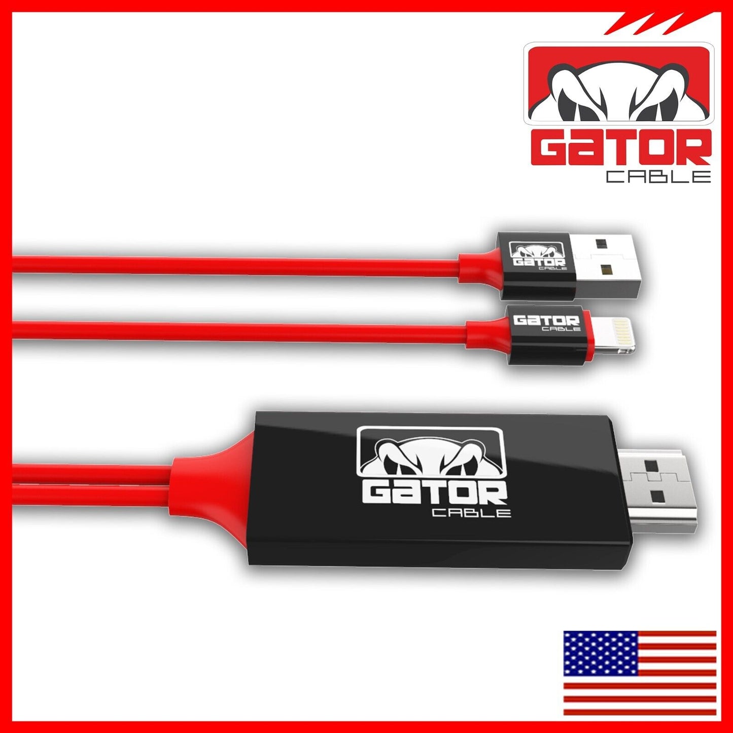 HDMI AV HDTV Mirroring Cable Adapter For iPhone 7 8 X 11 12 13 14 Pro Max Plus