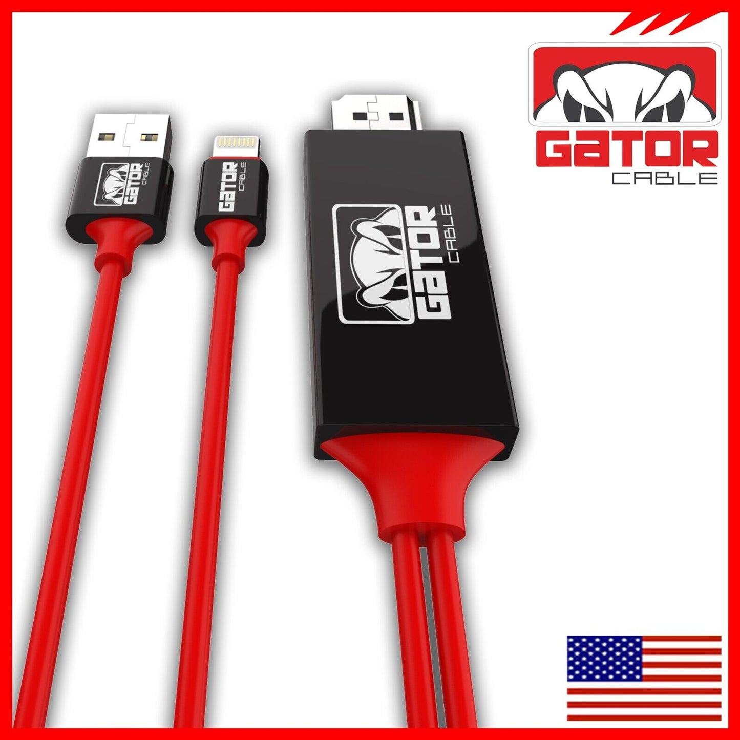 HDMI AV HDTV Mirroring Cable Adapter For iPhone 7 8 X 11 12 13 14 Pro Max Plus