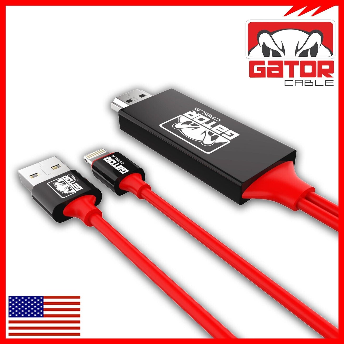 HDMI AV HDTV Mirroring Cable Adapter For iPhone 7 8 X 11 12 13 14 Pro Max Plus