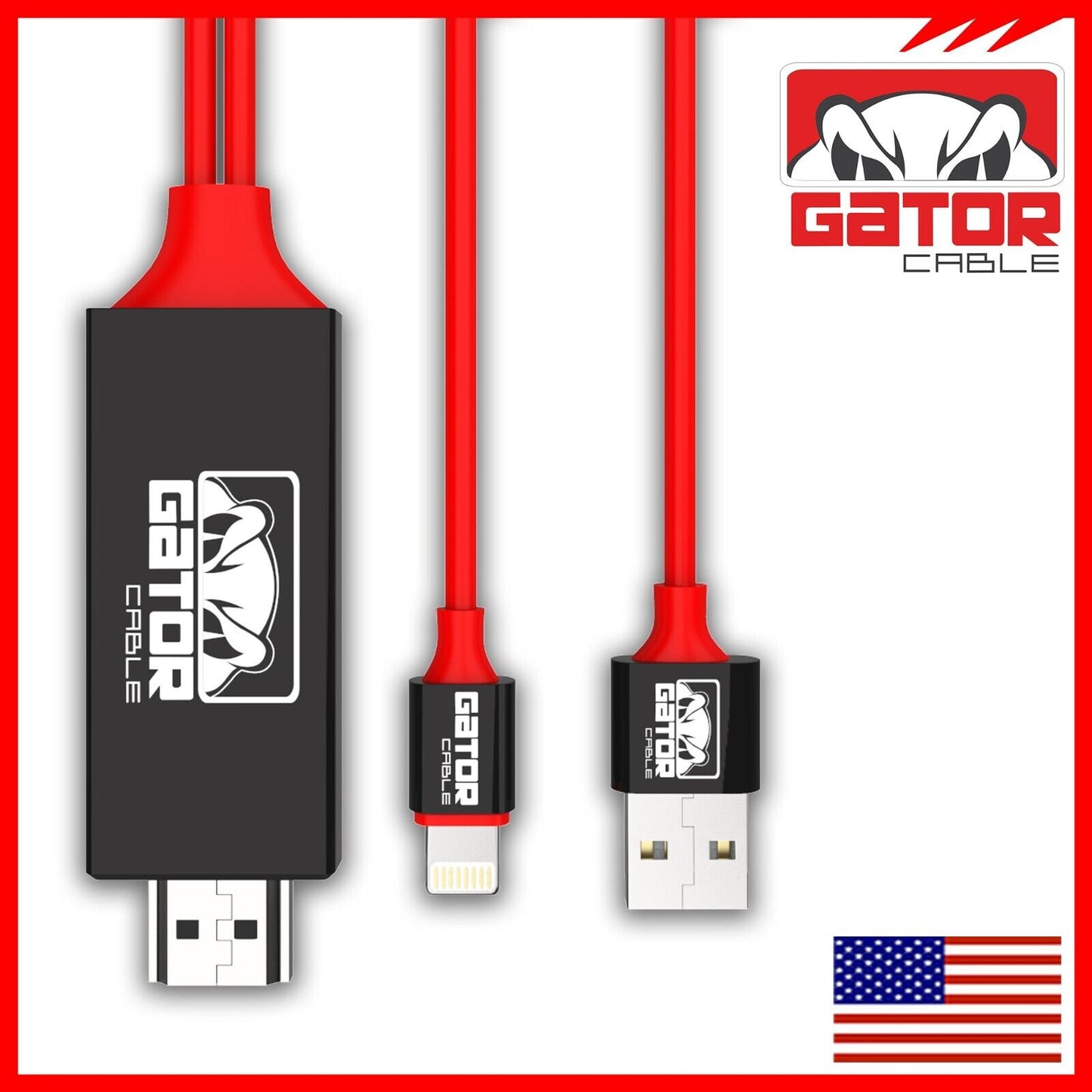 HDMI AV HDTV Mirroring Cable Adapter For iPhone 7 8 X 11 12 13 14 Pro Max Plus