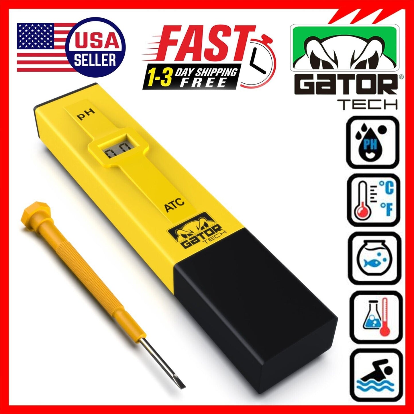 Digital Electric PH Meter Tester LCD Hydroponics Aquarium Water Pocket Test Pen