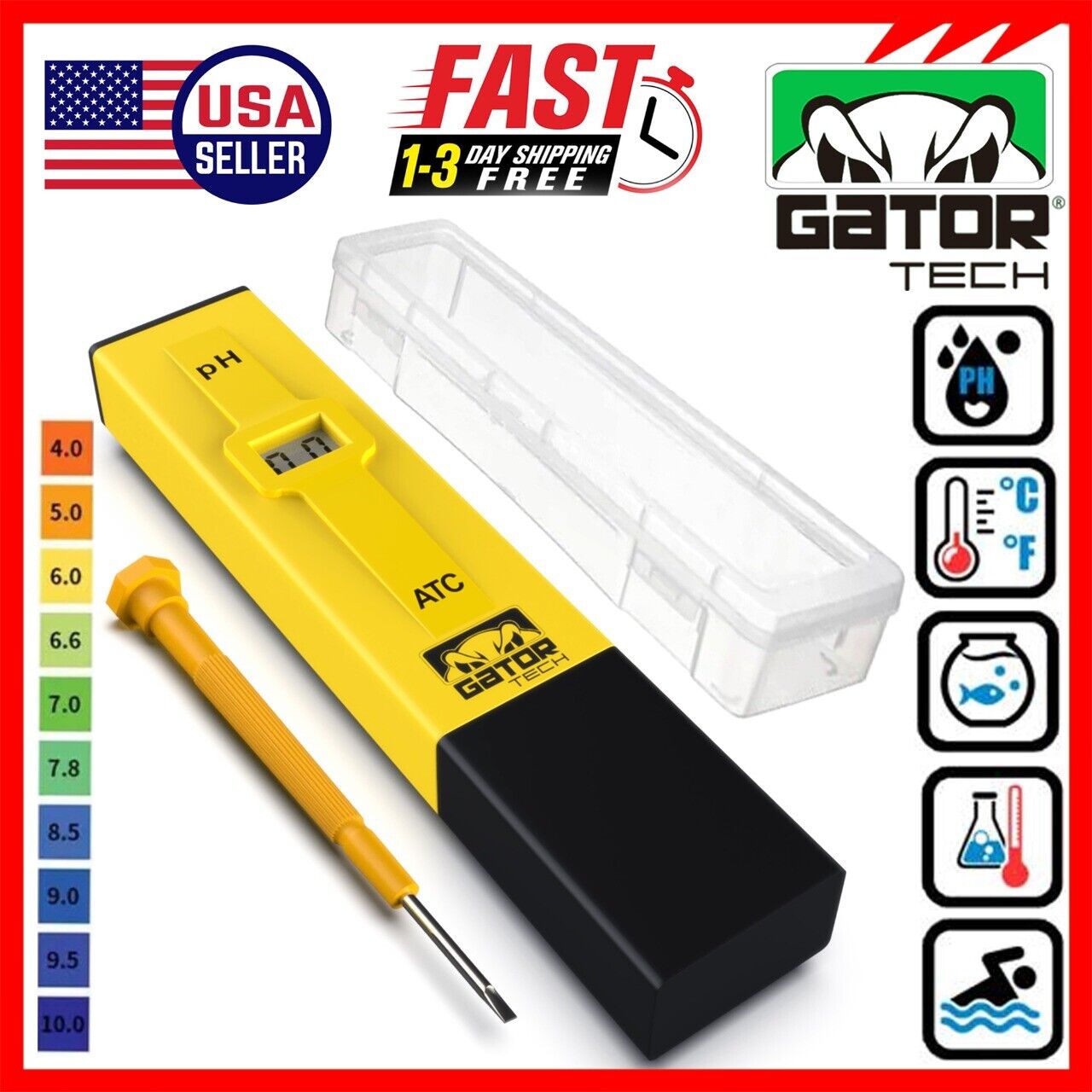 Digital Electric PH Meter Tester LCD Hydroponics Aquarium Water Pocket Test Pen