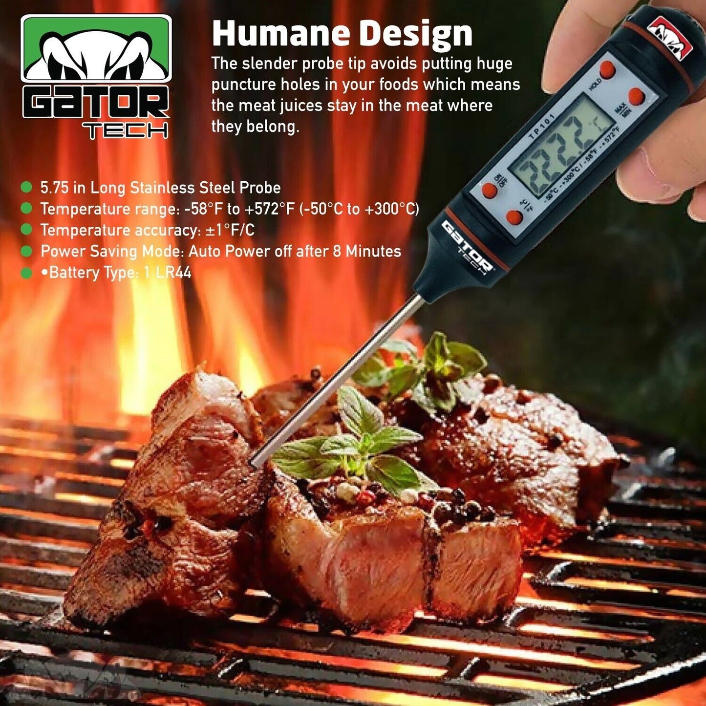 Digital Electronic Probe Thermometer Food Cooking Grill BBQ Turkey Chicken Meat
