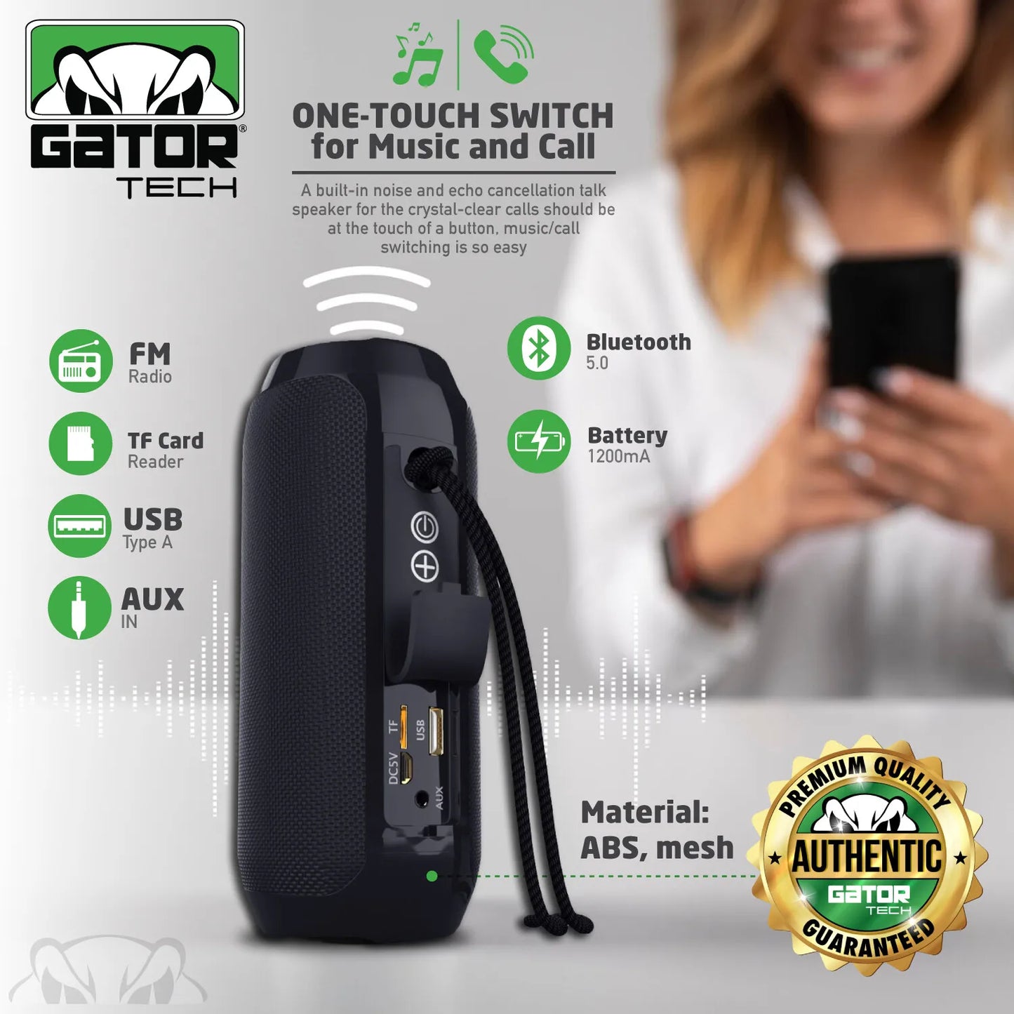 Bluetooth Wireless Portable Speaker Waterproof Stereo Bass TF FM Radio LOUD