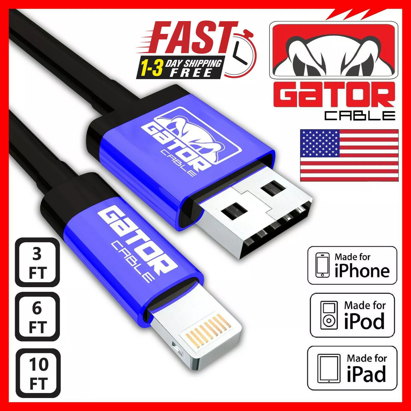 USB-A Cable Fast Charge For iPhone