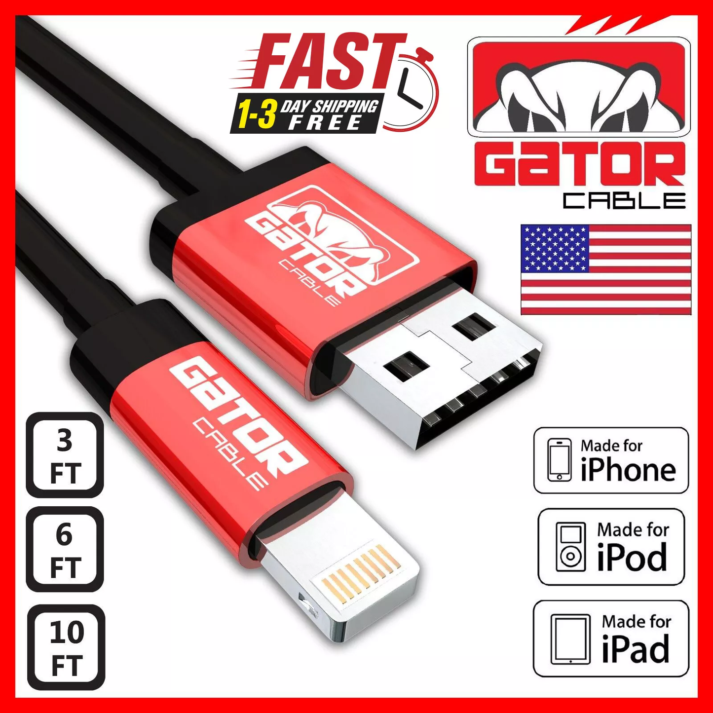 USB-A Cable Fast Charge For iPhone