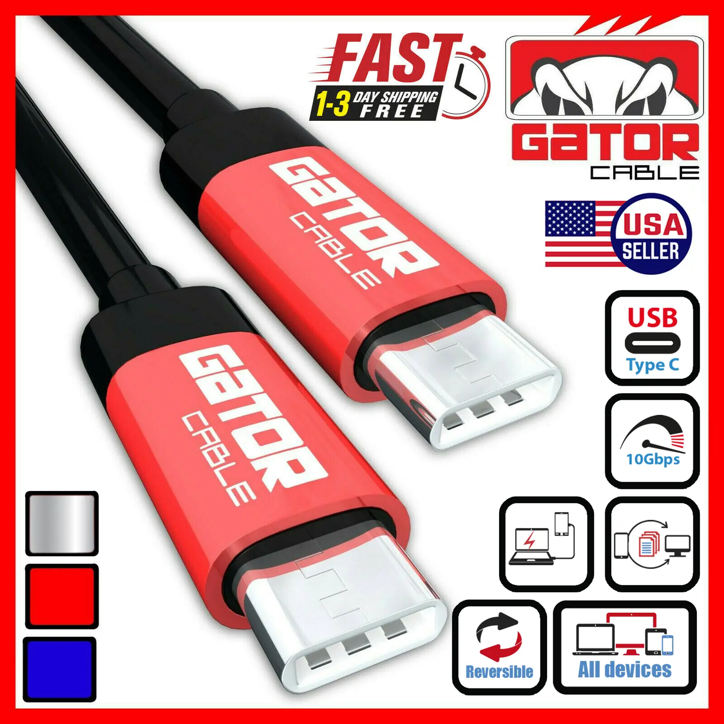 USB-C to USB-C Charger Data Cable Fast Charge PD 20W For iPhone 15 Plus Pro Max