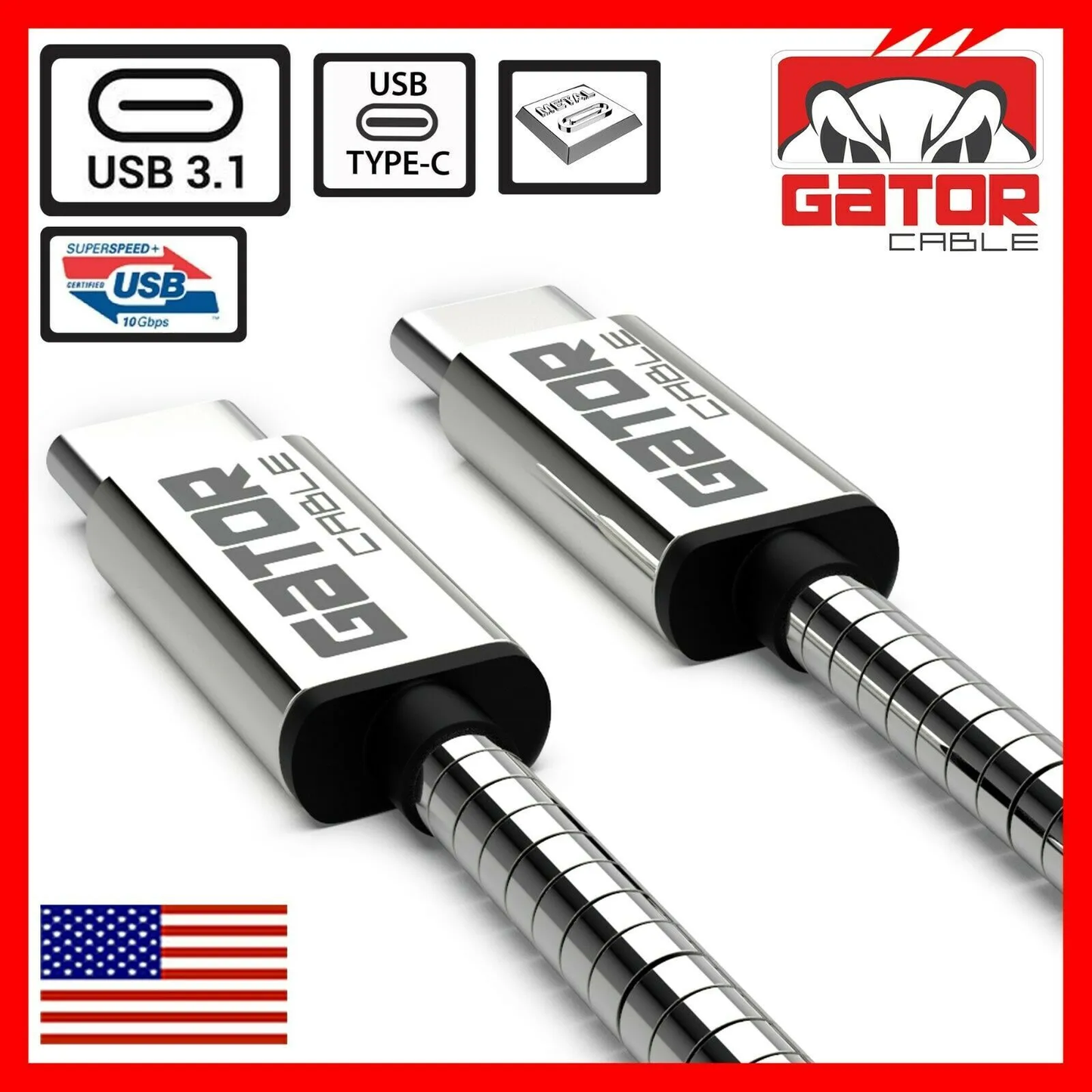 USB-C to USB-C 3.1 Charger Data Cable Rapid Fast Charge Type C PD 20W 5A Power
