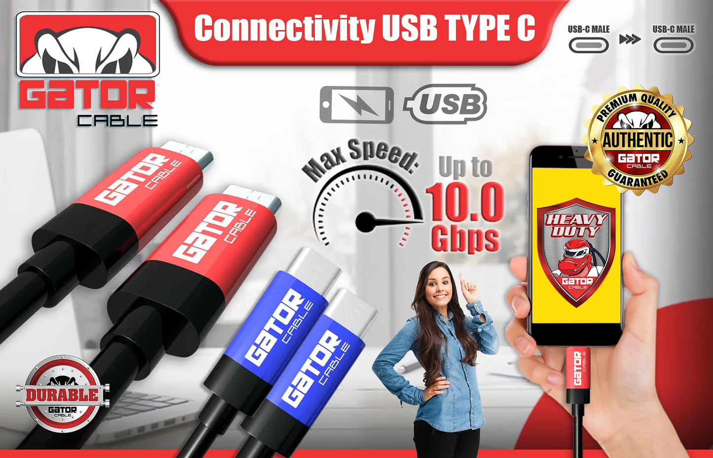 USB-C to USB-C 3.1 Charger Data Cable Rapid Fast Charge Type C PD 20W 5A Power