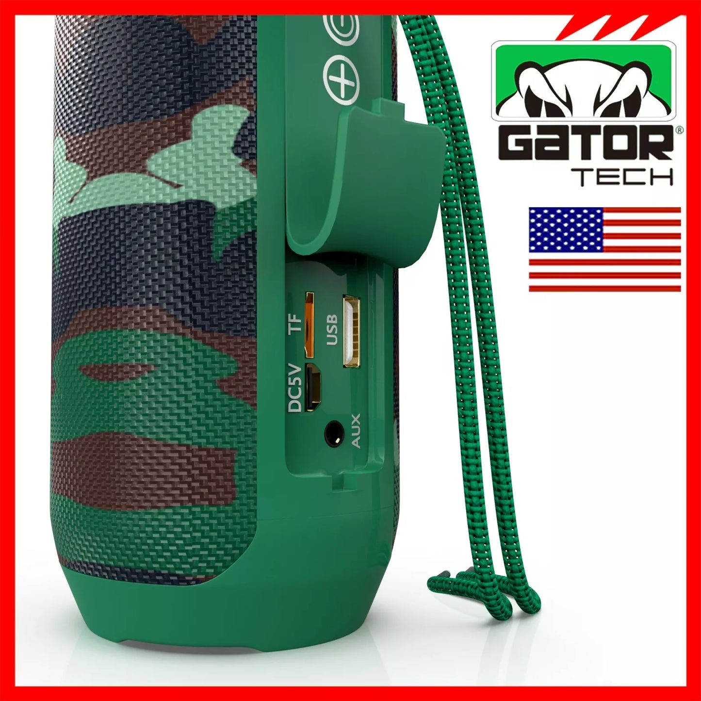 Bluetooth Wireless Portable Speaker Waterproof Stereo Bass TF FM Radio LOUD
