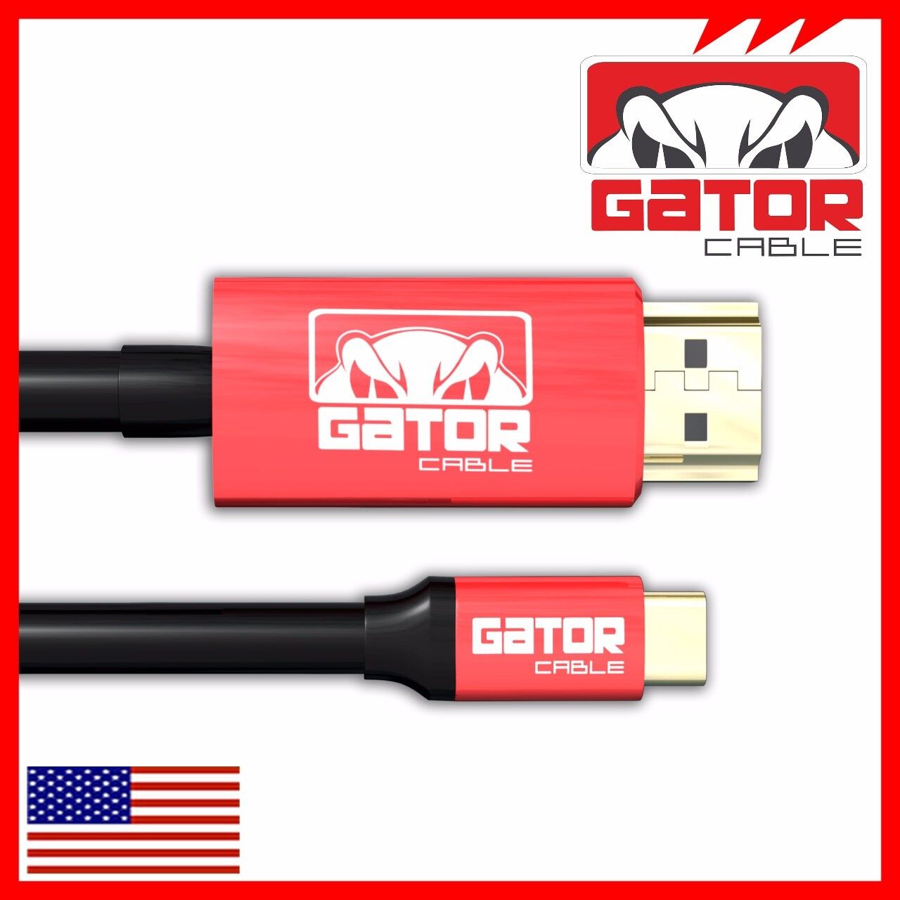 USB-C to HDMI Mirror Cable Adapter 4K 60Hz HDR HDTV For iPhone 15 Pro Max Plus