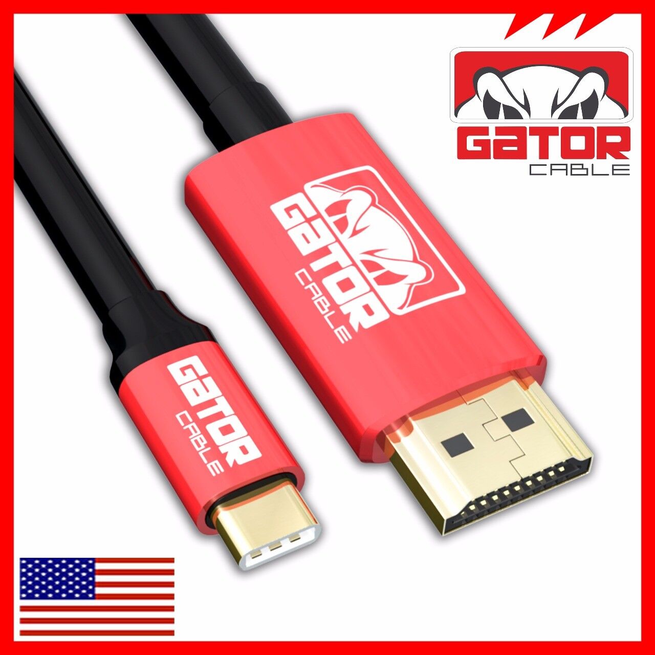USB-C to HDMI Mirror Cable Adapter 4K 60Hz HDR HDTV For iPhone 15 Pro Max Plus