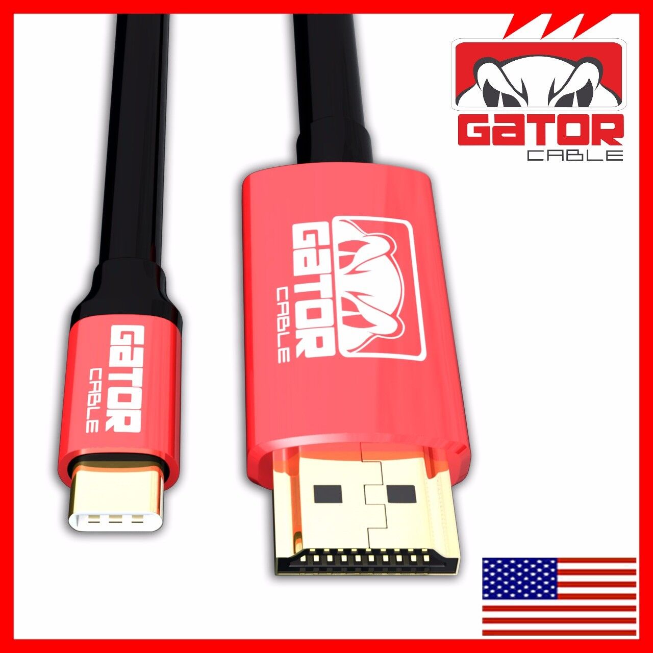 USB-C to HDMI Mirror Cable Adapter 4K 60Hz HDR HDTV For iPhone 15 Pro Max Plus