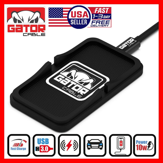 Car Wireless Phone Charger Pad Fast Charge Mat 10W for iPhone Samsung Universal