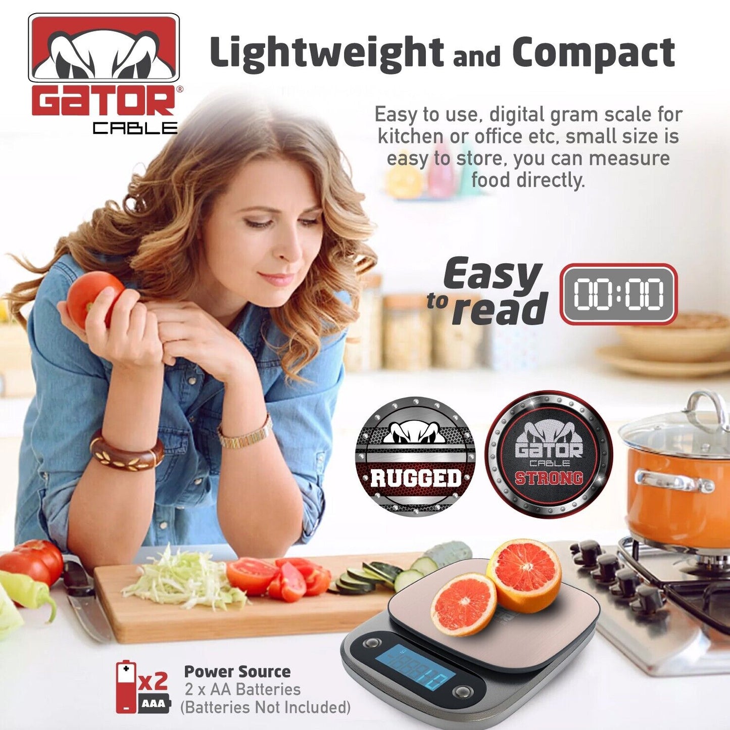 Digital Kitchen Scale Food Diet Multifunction Weight Balance 10,000g 22lb x 1g