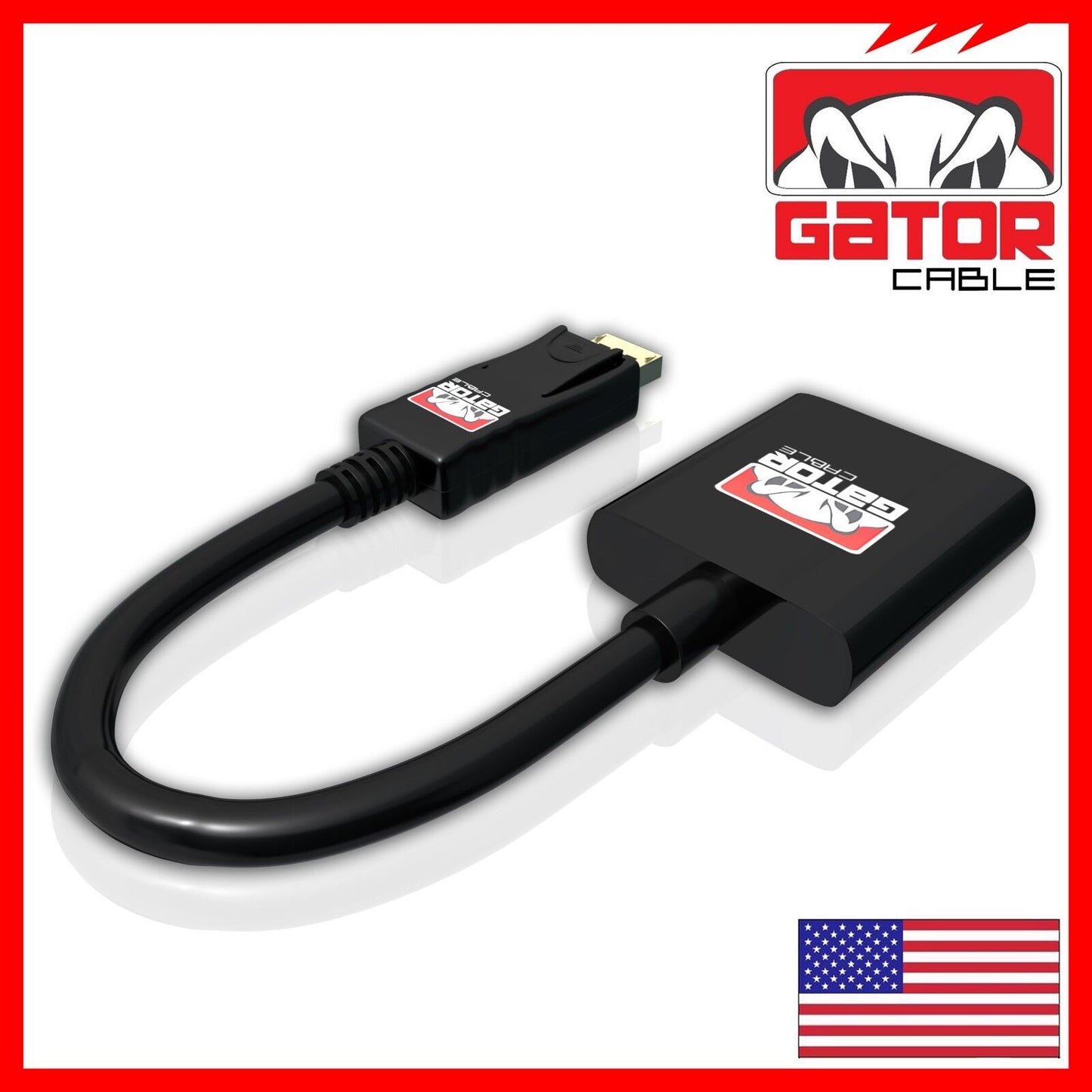 Display Port to VGA Adapter Converter Cable Video HDTV PC Monitor Desktop UHD