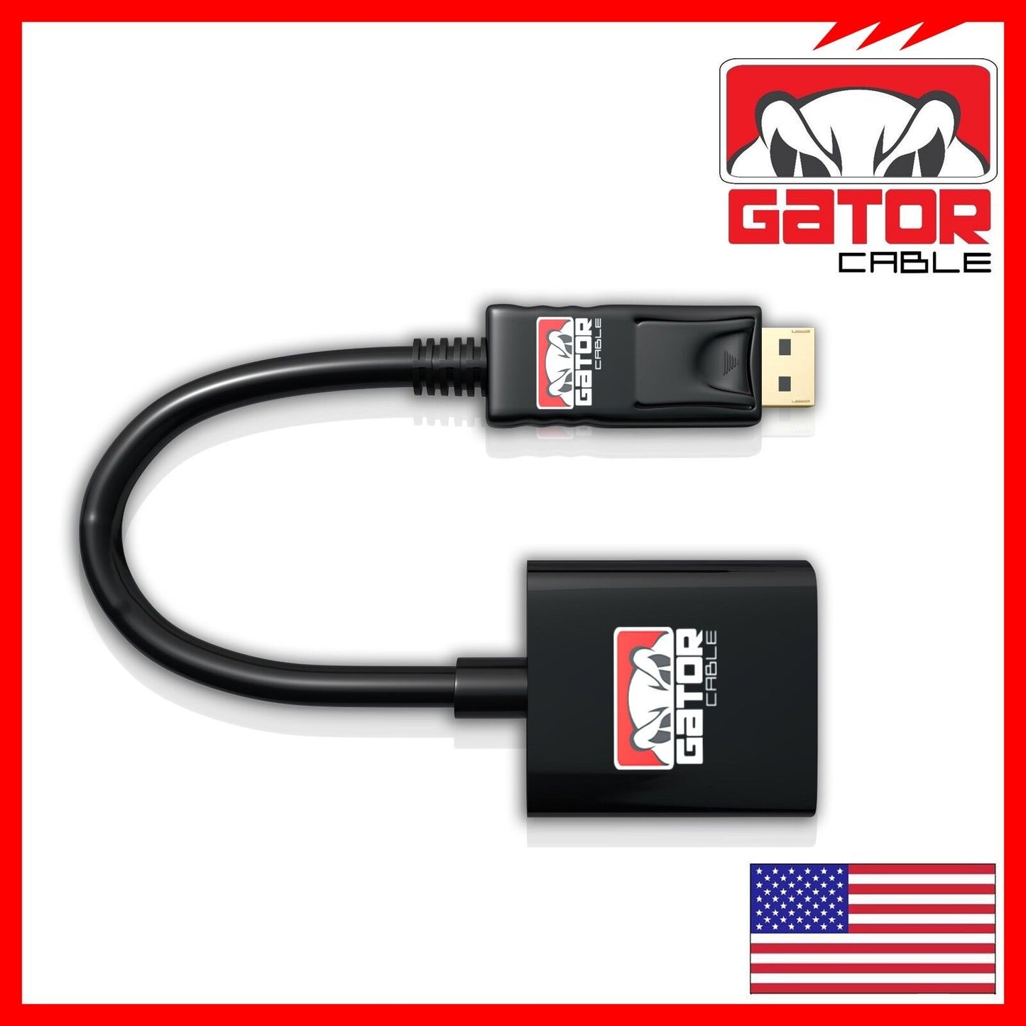 Display Port to VGA Adapter Converter Cable Video HDTV PC Monitor Desktop UHD