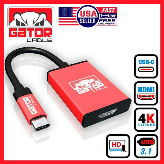 USB-C to HDMI Phone Adapter 4K 1080P HDTV for Android Samsung LG HTC Moto MacPro