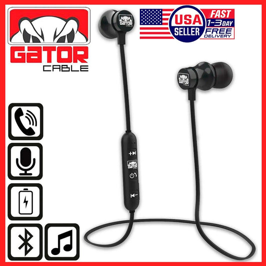 Wireless Bluetooth Earphones Earbuds Headphones Sport Stereo with MIC Bass Phone