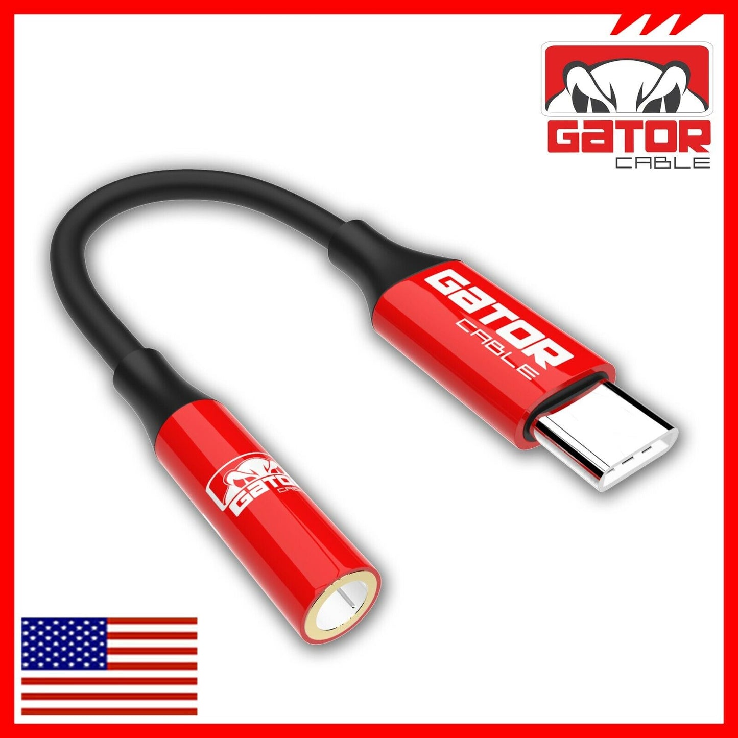 USB-C to AUX 3.5mm Audio Adapter Jack For Earphones Headphones Mobile Phone
