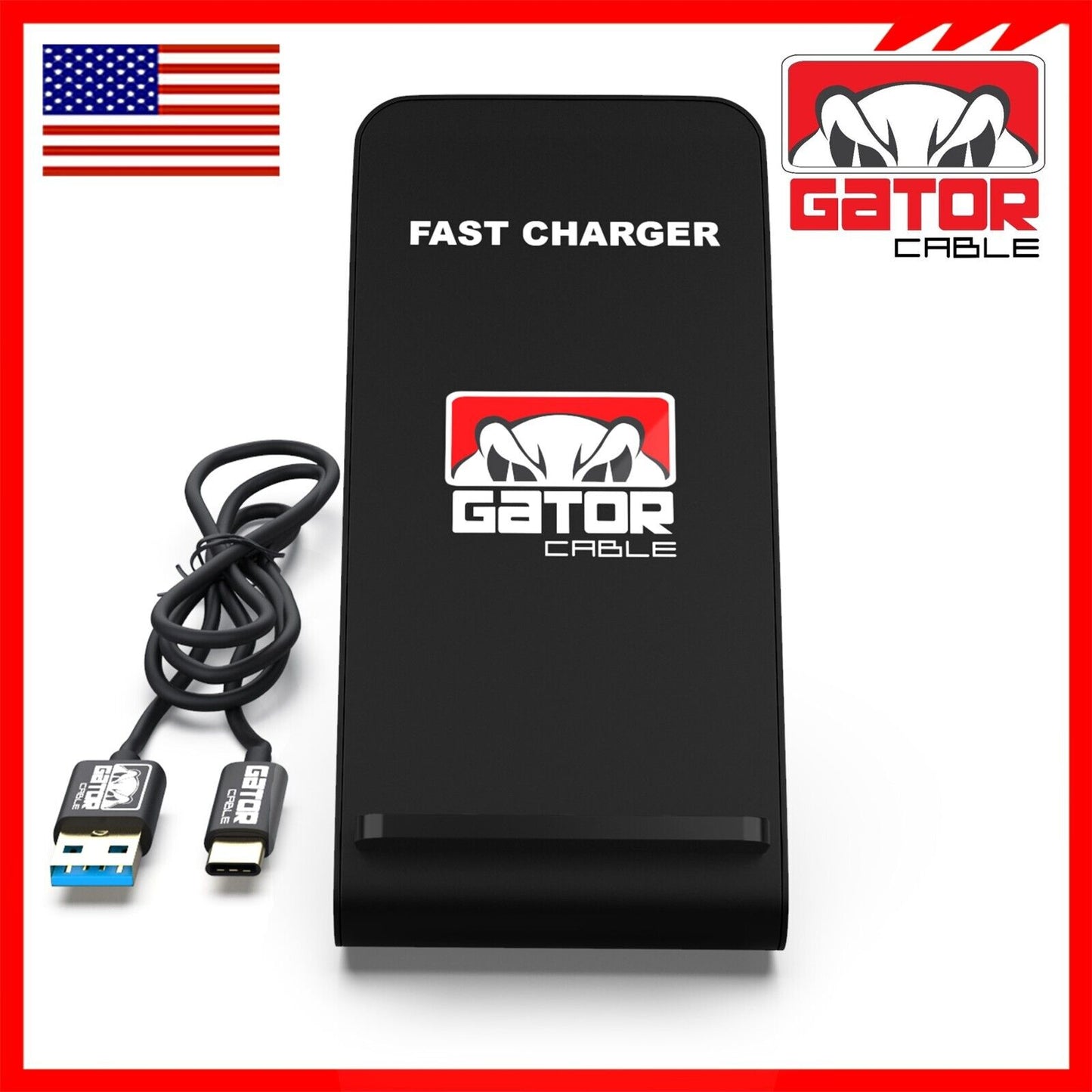 30W Wireless Phone Charger Stand Pad Fast Charge for Samsung iPhone LG Universal