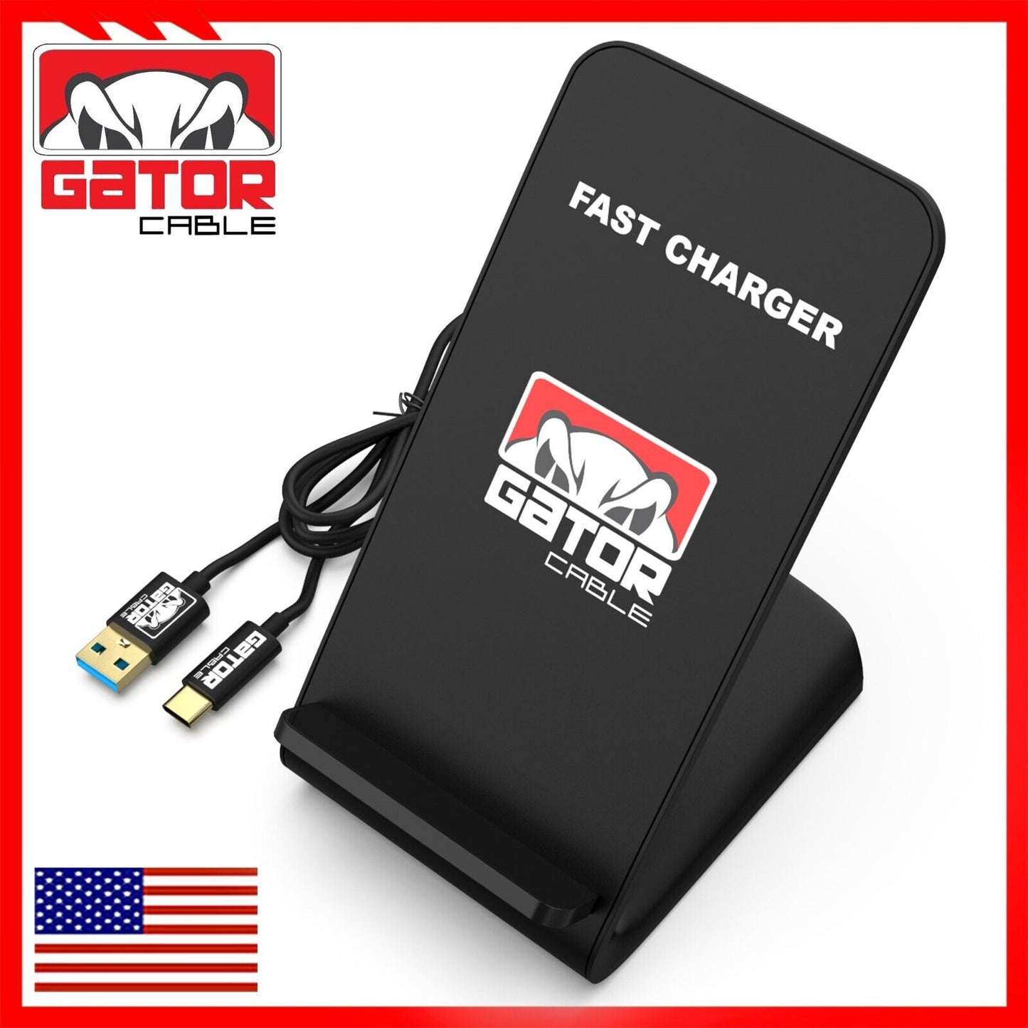 30W Wireless Phone Charger Stand Pad Fast Charge for Samsung iPhone LG Universal