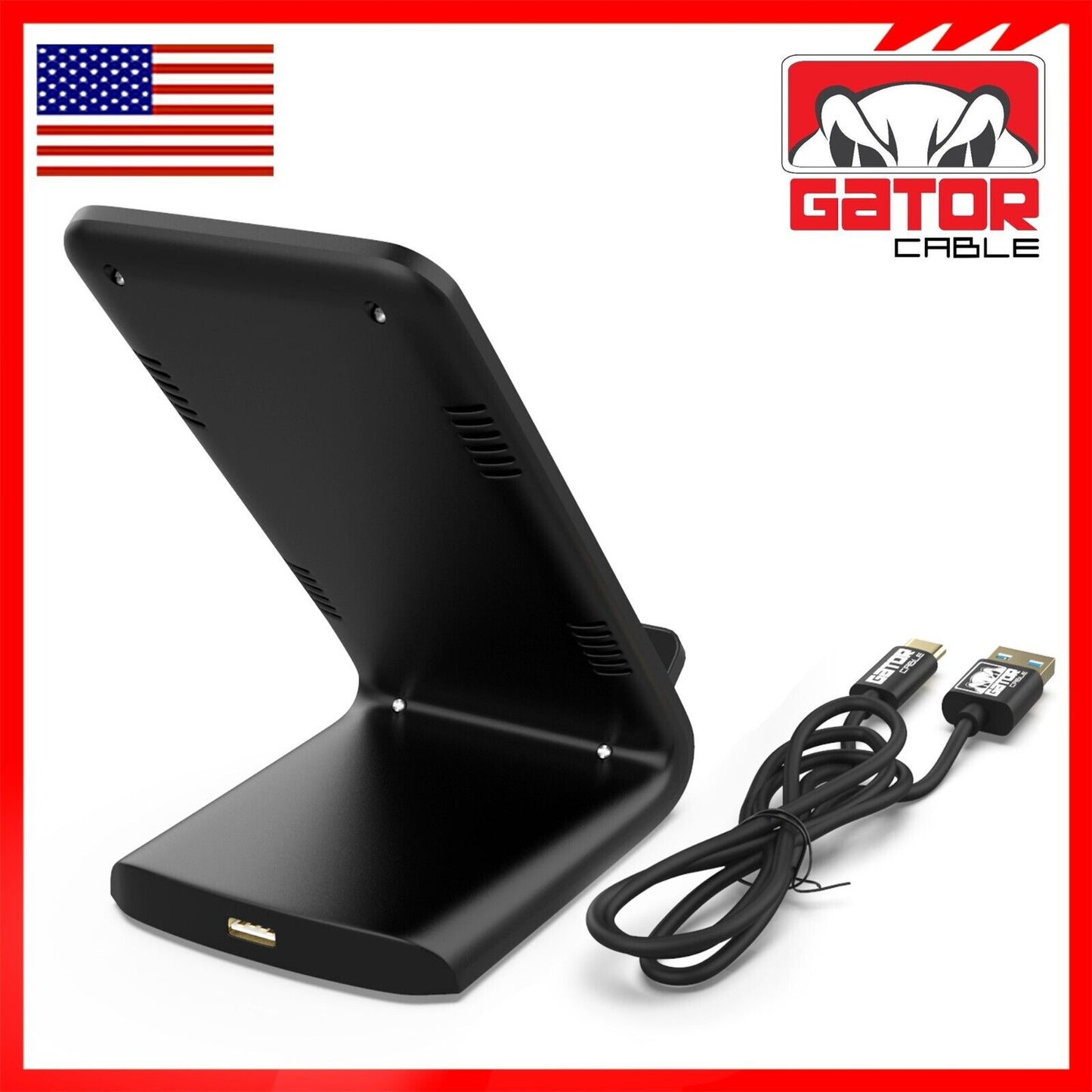 30W Wireless Phone Charger Stand Pad Fast Charge for Samsung iPhone LG Universal