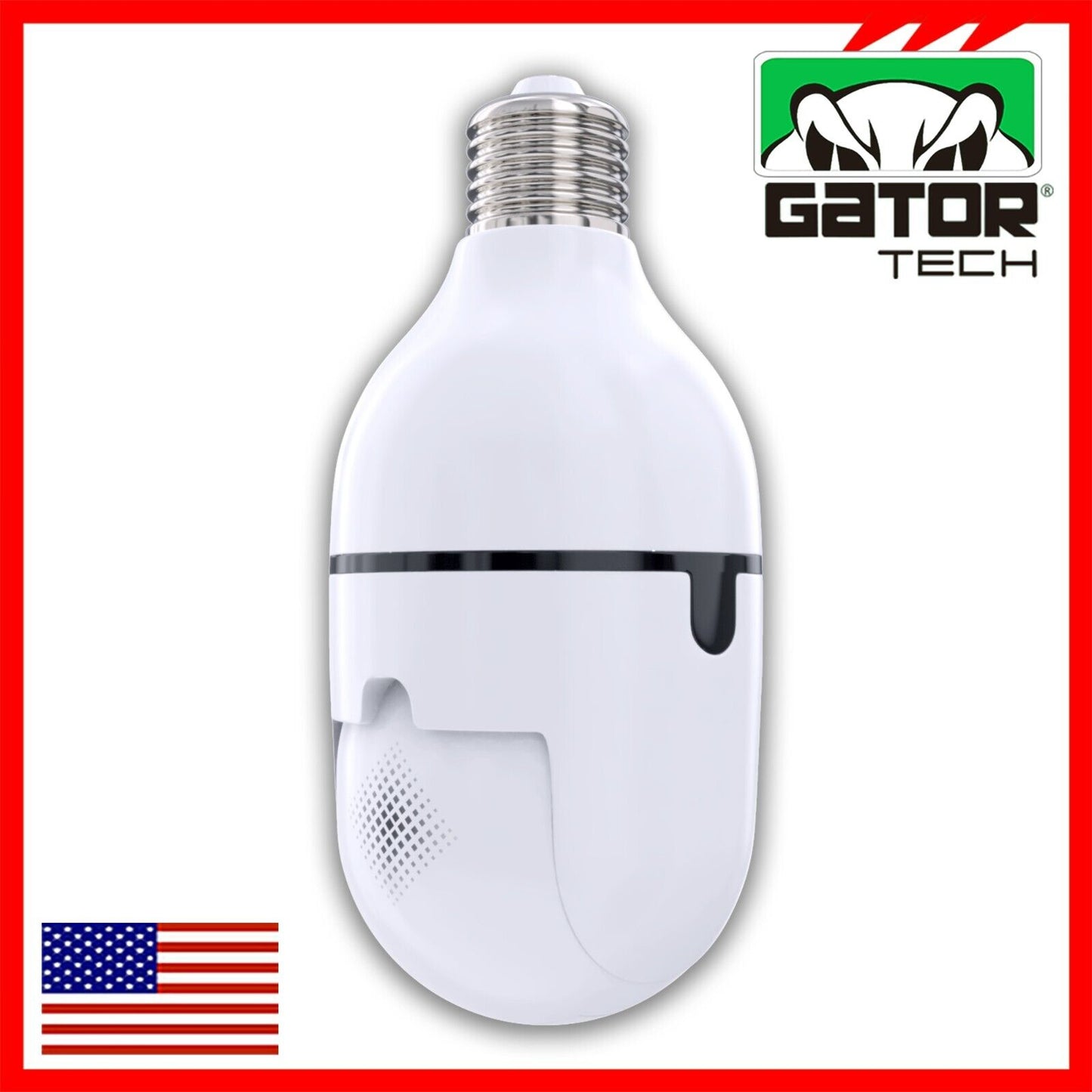 WiFi Wireless Security Camera HD 1080P IR Night Light Bulb Home Waterproof IP66