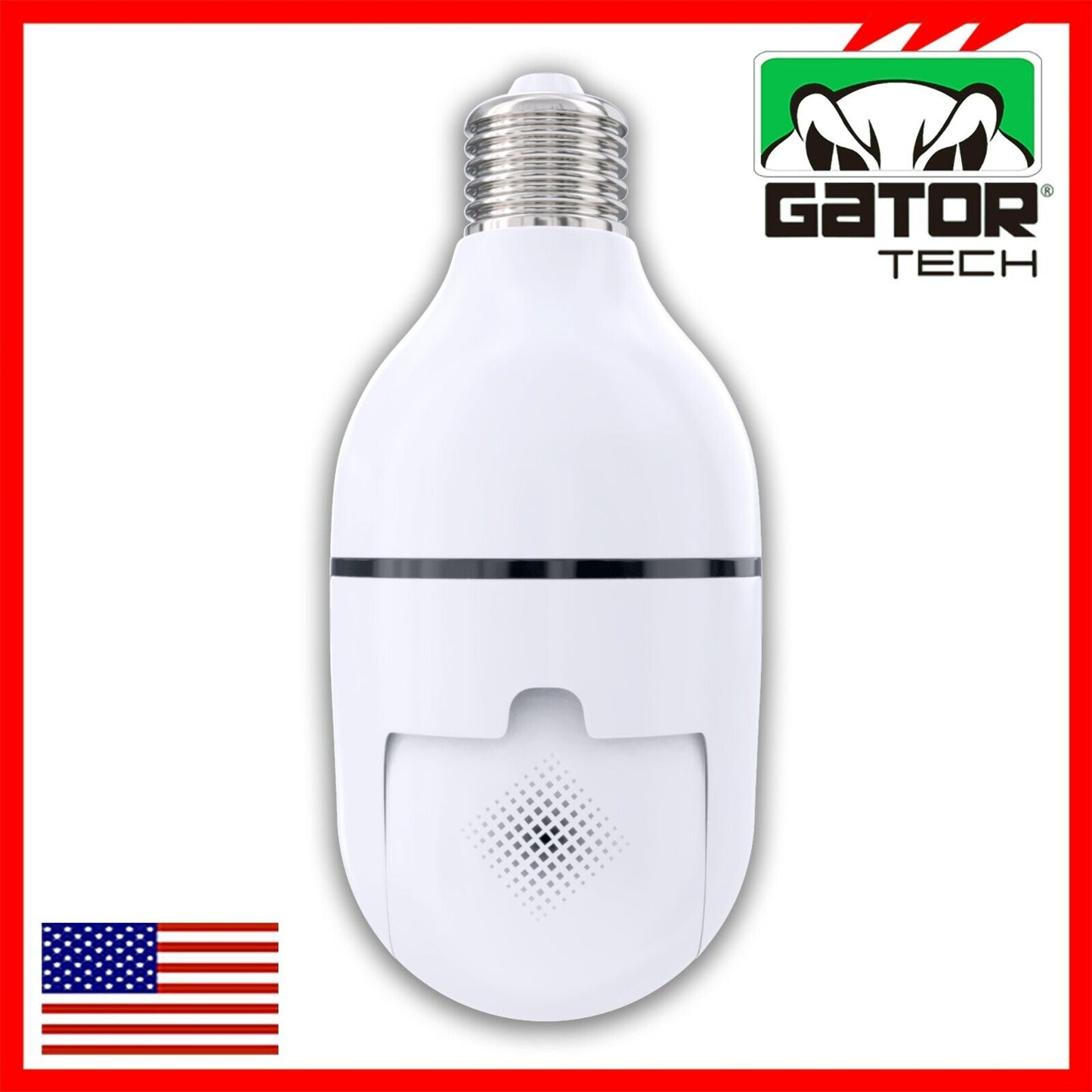 WiFi Wireless Security Camera HD 1080P IR Night Light Bulb Home Waterproof IP66
